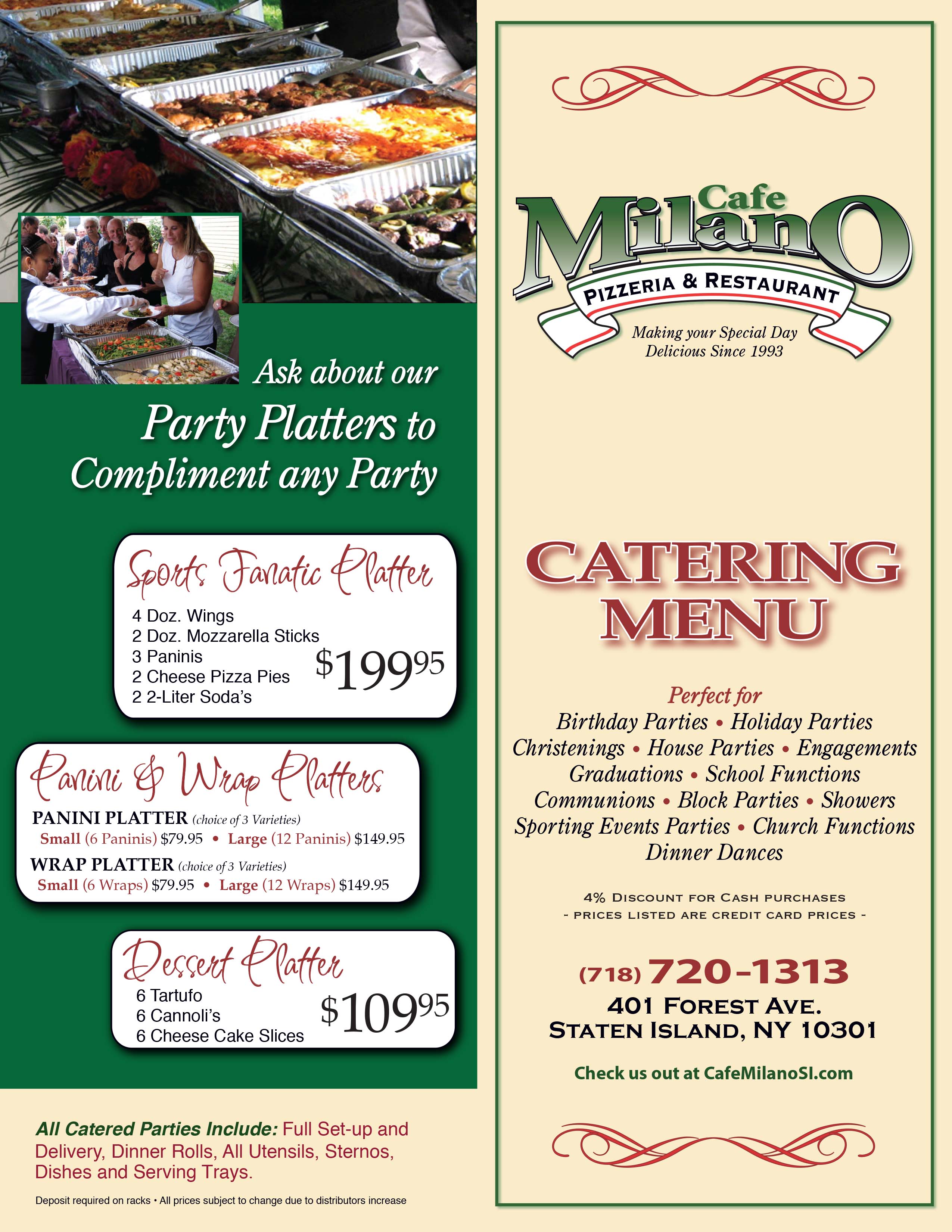 Catering Menu